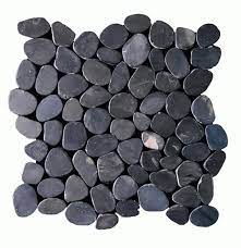black pebble tile pebble stone