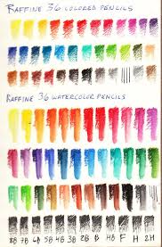 Marco Raffine Colored Pencils Color Chart Marco Raffine