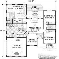 House Plan 74818 Traditional Style
