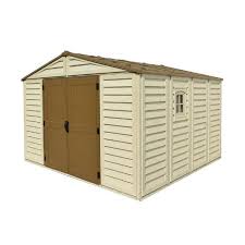 See our display lot in keyser wv. Duramax Building Products 10 Ft X 10 Ft Woodbridge Plus Gable Storage Shed In The Vinyl Resin Storage Sheds Department At Lowes Com