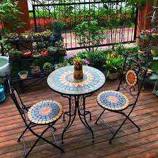 4.5 out of 5 stars 23. European Styled Iron Mosaic Balcony Outdoor Table Chair Set Lazada Singapore