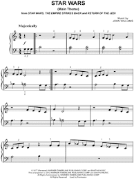 Sheet music arranged for big note, and easy piano in c major. Star Wars Main Theme From Star Wars Sheet Music Easy Piano Piano Solo In C Major Download Print Sku Mn0112556