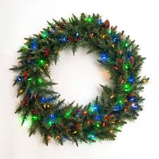 36 battery operated wreath with 70