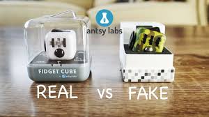 real vs fake fidget cube free