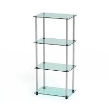 Glass Freestanding Bathroom Shelf