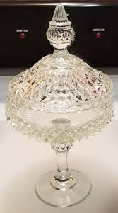 Indiana Glass Lidded Compote Pedestal