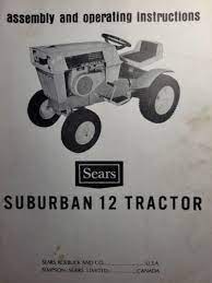 Sears Suburban 12 Lawn Riding Garden
