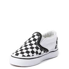 Vans Slip On Checkerboard Skate Shoe Baby Toddler Black White