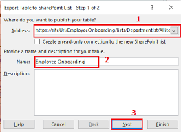 export and import excel to sharepoint list