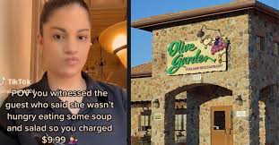 olive garden employee says she charged