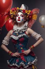 female clown deep dream generator