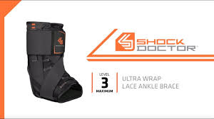 Shock Doctor How To Fit Ultra Wrap Lace Ankle Brace Sd851