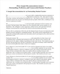 Recommendation Letter For Student From Teacher Template