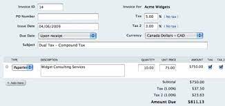 handling gst pst ta in invoices for