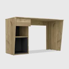 A reclaimed wood computer desk can be a beautiful conversation piece. Aster Console Laptop Desk Light Wood Rst Brands Target
