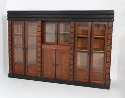 Large Oak Art Deco Library Bookcase