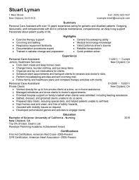 Urgent care physician assistant (providence ambulatory care network). Personal Care Assistant Resume Sample Personal Care Assistant Job Resume Samples Medical Assistant Resume