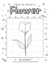 how to draw a flower easy step by