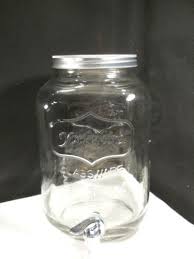 2 Gallon Glass Yorkshire Mason Jar Jug