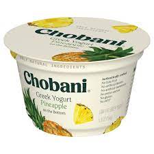 chobani yogurt low fat greek pineapple