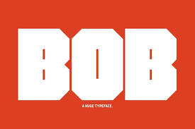 bob big block letter font design shack