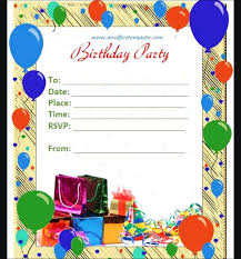 Invitation Card On Birthday Design For Birthday Invitation
