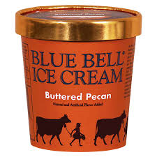 blue bell ered pecan ice cream pint
