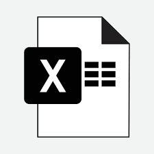 ms excel file formats icon vector free