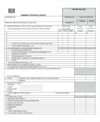 Excel Proposal Template Budget Proposal Templates Word Excel
