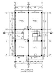 House Plans Autocad Drawing Autocad