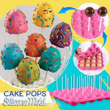 Dip cake balls into desired topping. Cake Pops Silicone Mold Galimore Twins