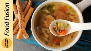 clear soup with vegetables recipe by