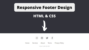 simple responsive footer design