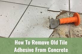 Remove Old Tile Adhesive From Concrete