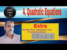 Solve The Equation By Factorisation X