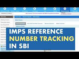 imps reference number tracking in sbi