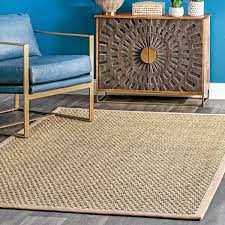 nuloom hesse checker weave seagr area rug 2 6 x 4 natural
