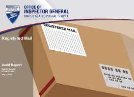 Certified mail is a special usps service that provides proof of mailing via a receipt to the sender. Registered Mail Usps Office Of Inspector General