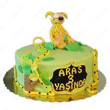 Marsupilami Cake #1 in 2021 | Storing cake, Cake, Handmade cake