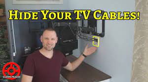 hide tv cables in your exterior wall