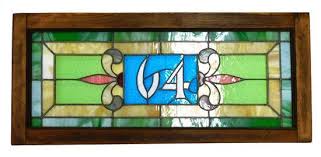 lot stained glass panel horizontal