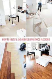 If you are installing a hardwood floating floor (or any floating floor such as cork or laminate), you should install the floor after the kitchen cabinets are installed. How To Install Engineered Hardwood Floors A Taste Of Koko
