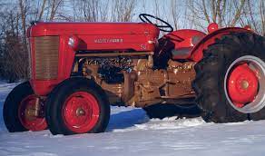 A Red And Bronze 1957 Massey Harris 50