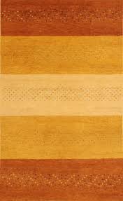 indian gabbeh yellow rectangle 7x10 ft