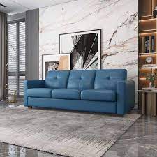 Acme Furniture Noci 81 In Blue Leather