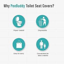 Buddy Disposable Paper Toilet Seat Covers Pack Of 20 No Direct Contact With Unhygieneic Seats Easy To Dispose Nature Friendly Must Have