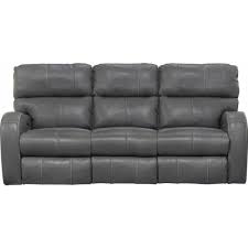 angelo gunmetal reclining sofa with