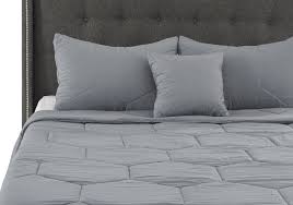 Dark Grey Comforter Set Queen Size
