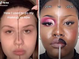 tiktok s 2016 vs 2021 makeup challenge