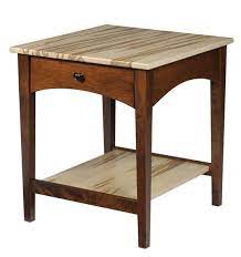 Solid Wood Modern Shaker End Table From